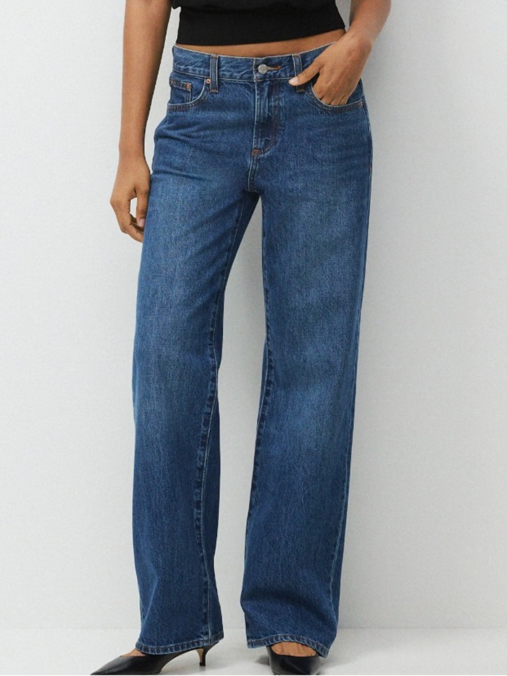 Aritzia Denim Forum Farrah Lo-Rise Wide Jean